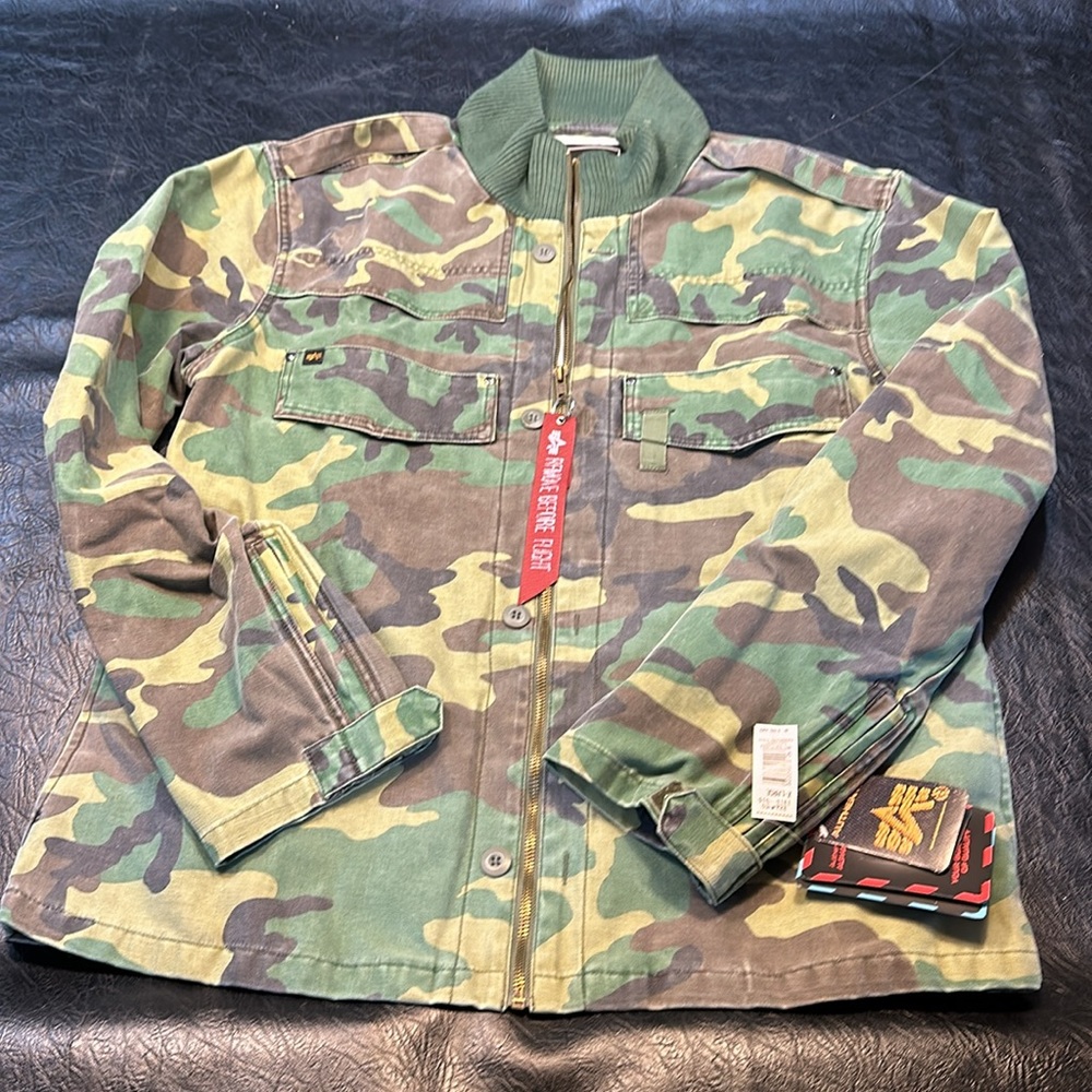 NWT Alpha Men’S Military style field jacket. XL - Picture 3 of 10